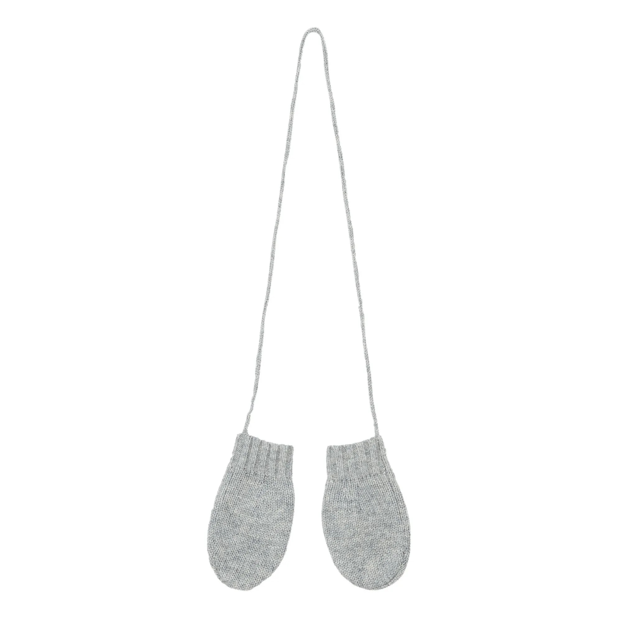Cashmere Mittens | Heather grey | Smallable