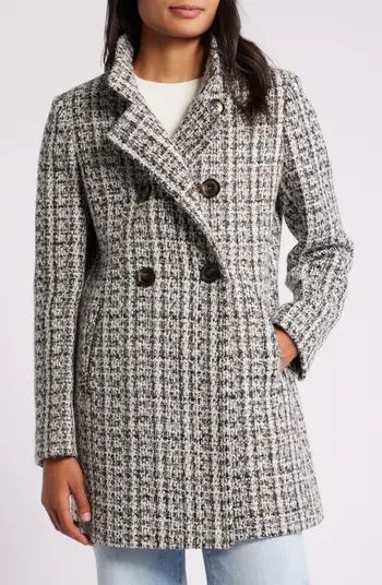 Sam Edelman Stand Collar Double Breasted Coat | Nordstrom | Nordstrom