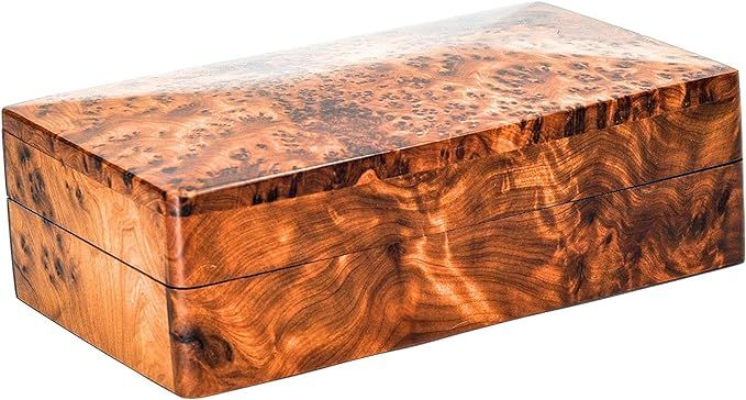 Hand Carved Wooden Multipurpose Keepsake Jewelry Decorative Art Box Storage Organizer (Large wood... | Amazon (US)