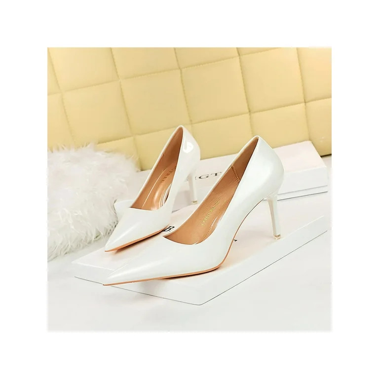 Crocowalk Womens Anti-Slip Stiletto Pumps Formal Lightweight Pointed Toe Wedding Shoe High Heels ... | Walmart (US)