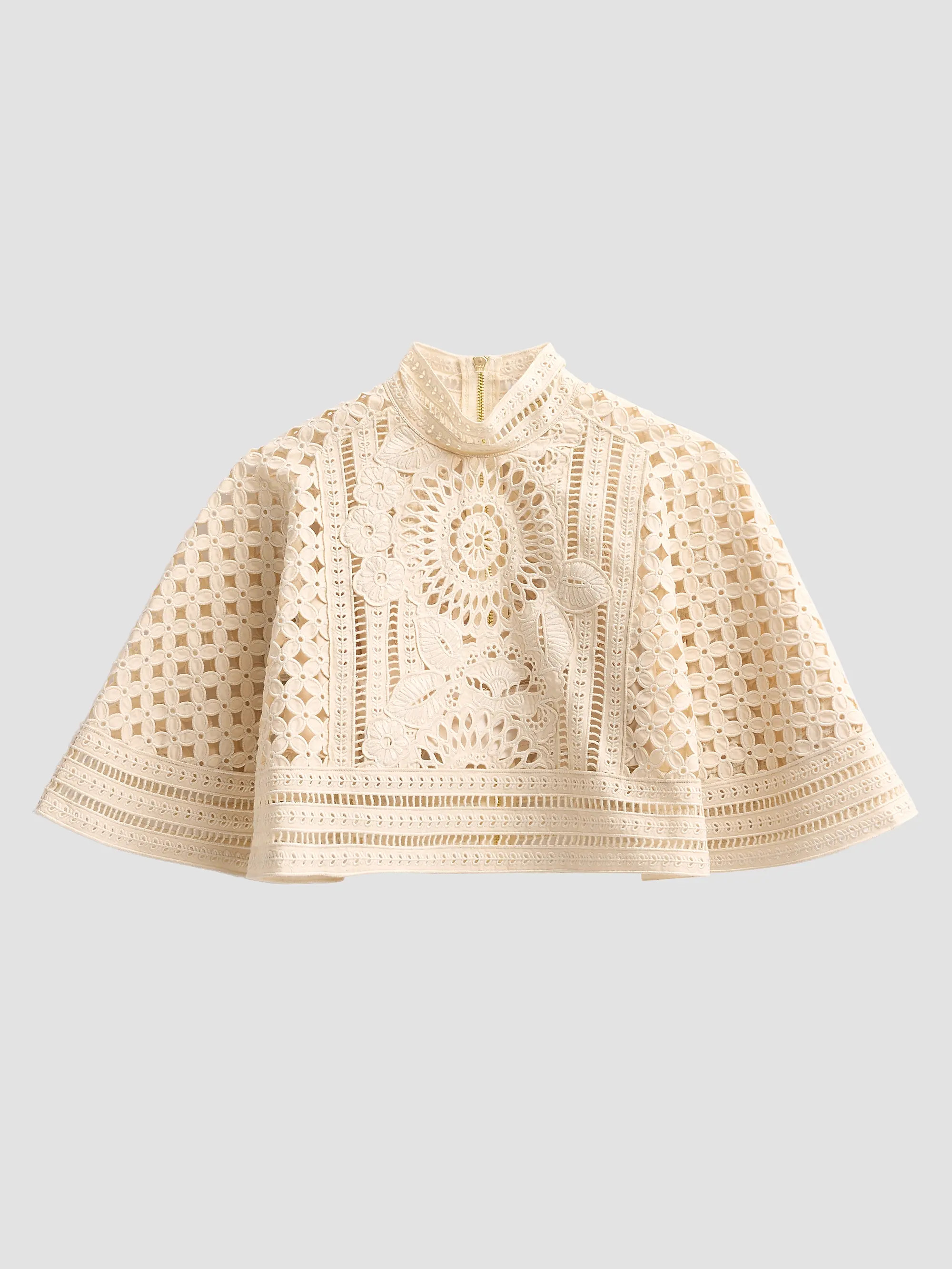 Zimmermann Indra Embroidered Cape | Saks Fifth Avenue | Saks Fifth Avenue