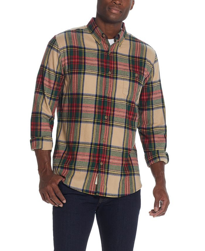 Men's Flannel Long Sleeves Shirt | Macys (US)