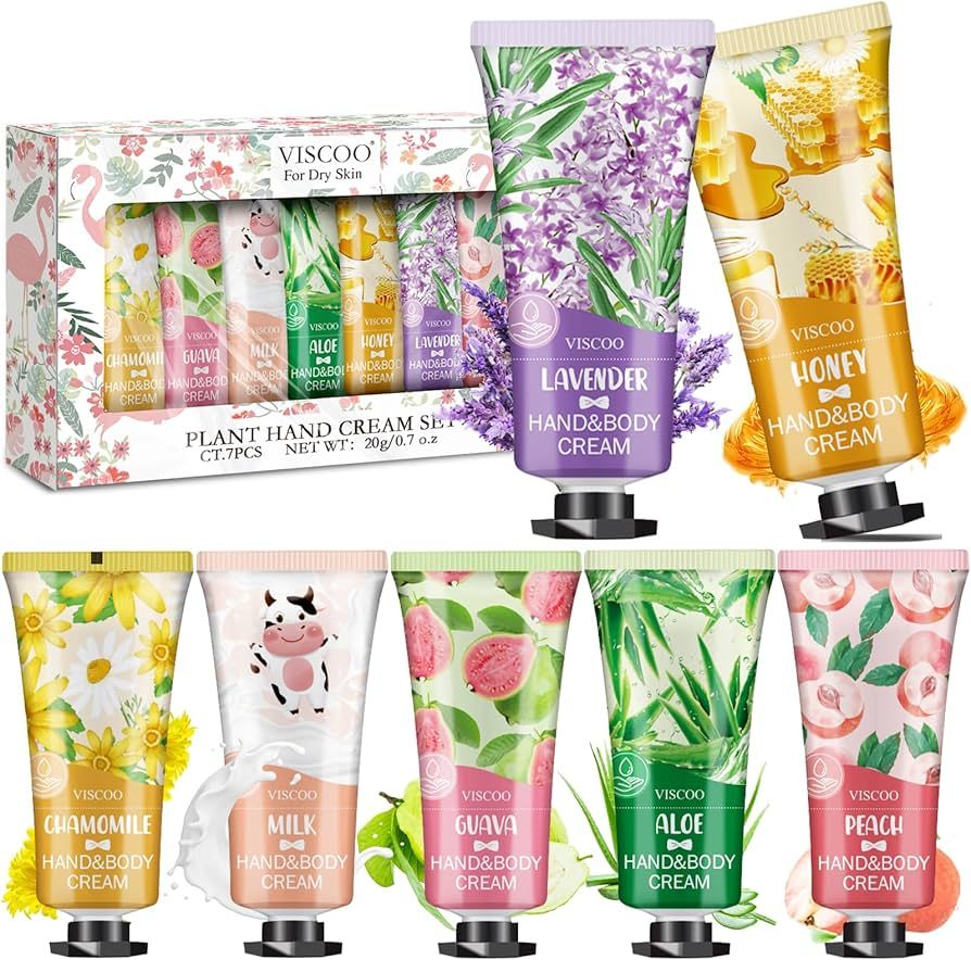 7 Pack Hand Cream Gifts Set For Women, Mothers Day Gifts,Teacher Appreciation Gifts,Nurse Week Gi... | Amazon (US)