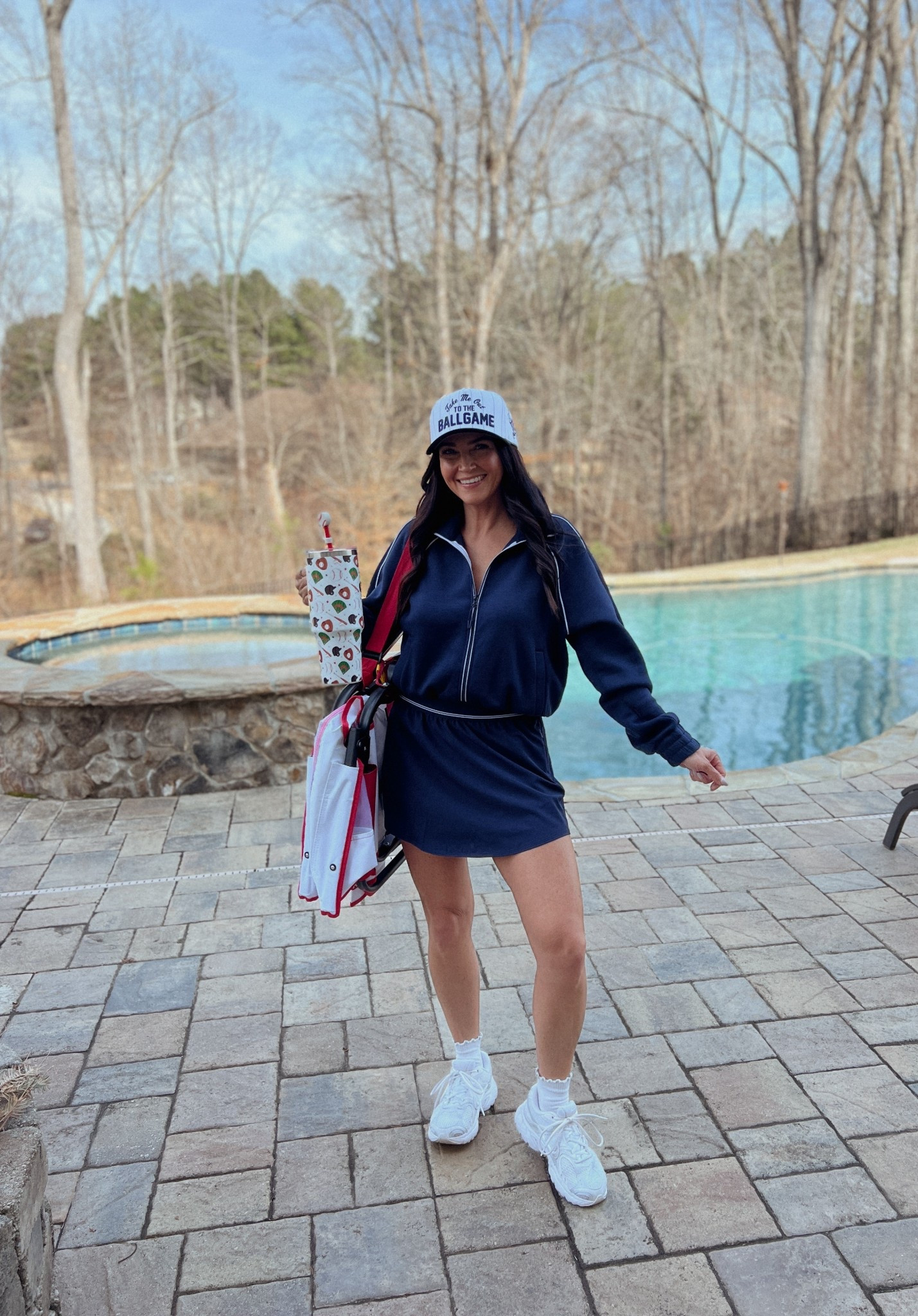 Baseball mom ootd!
This skort is $15 instead of the pricy designer one 👀 both pieces come in more colors! 
Wearing a small skort and an XS jacket

#LTKPetite #LTKdayinmylife #LTKmomlife