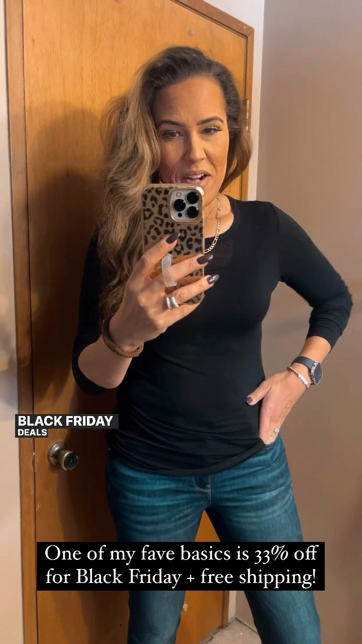 Nordstrom, Black Friday Deals, my favorite basic I wear all the time is 33% off + free shipping, Runs TTS, such a versatile piece, comes in multiple colors, great gift idea, I am in a size Medium (they were out of my size Small) but I will repurchase in my true size Small. #giftidea #giftguide #nordstrom #blackfridaydeals #thanksgivingoutfit @nordstrom

Top: Medium (order your true size)
Jeans: 6 Long

Follow me @karmagaravaglia for more fashion finds, beauty faves, lifestyle, home decor, sales and more! So glad you’re here!! XO!!

#LTKGiftGuide #LTKCyberweek #LTKHoliday