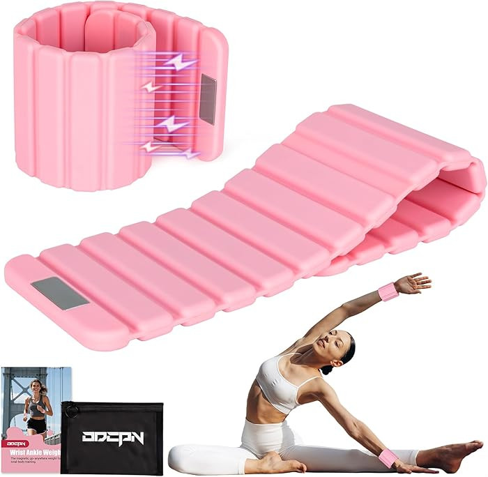 Pilates Wrist Weights for Women, Wearable Strong Magnetic Arm & Leg Weights Set of 2(1 lb Each), ... | Amazon (US)