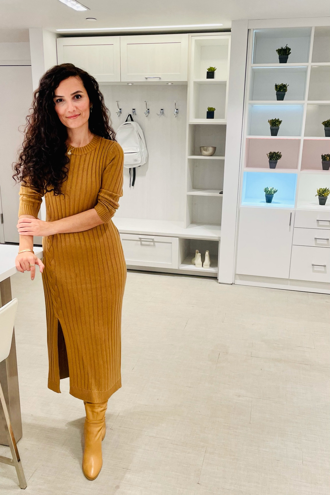 This Sweater Dress is true to size, very comfy! Can be dressed up or down. I am wearing my regular size S. 

#LTKworkwear #LTKSeasonal #LTKHoliday