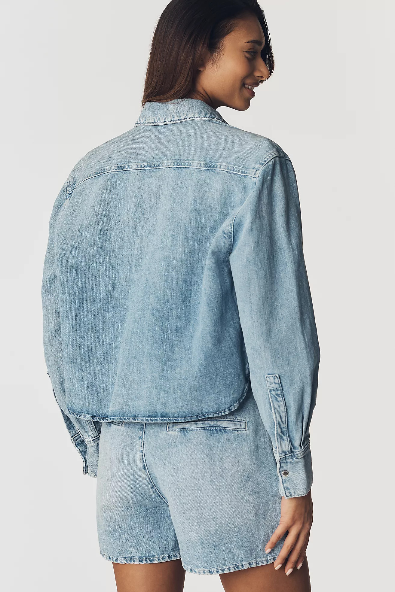 7 For All Mankind Ivy Denim Buttondown Shirt | Anthropologie (US)