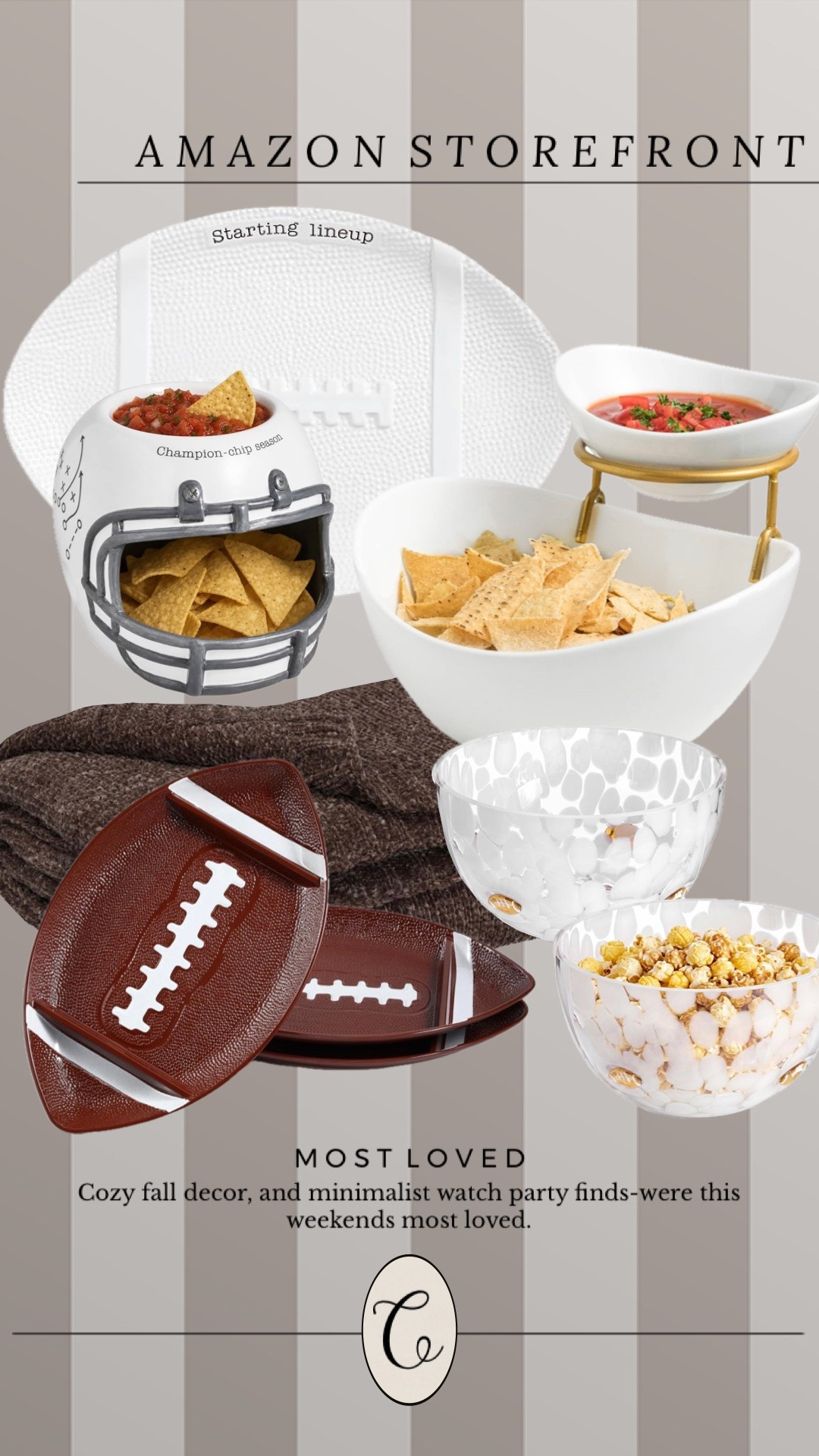 Amazon best sellers 🤎🍂🏈

#amazonhome #football #sports #fallhome #decor Christmas fall autumn watch party serveware Super Bowl party neutral home Christmas furniture thanksgiving food warmer

#LTKHome #LTKOver40 #LTKSeasonal