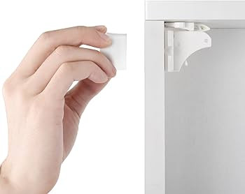 Vmaisi Adhesive Magnetic Cabinet Locks (12 Locks and 2 Keys) | Amazon (US)