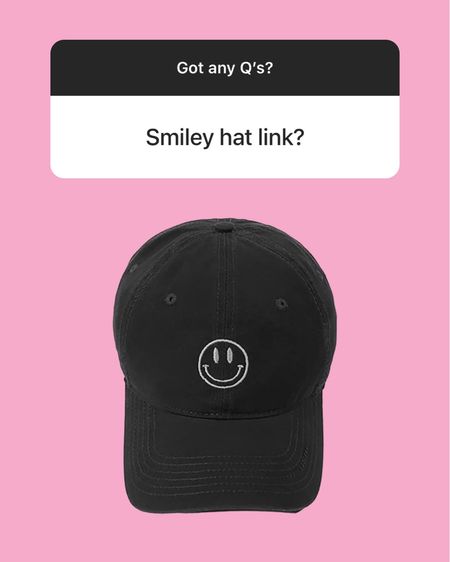 Smiley face baseball hat // amazon fashion find 

#LTKtravel #LTKFind #LTKunder50