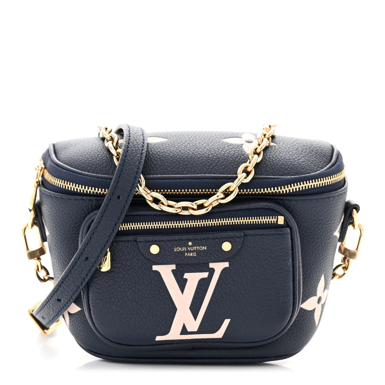 Empreinte Monogram Giant Mini By The Pool Bumbag Blue Beige | FASHIONPHILE (US)