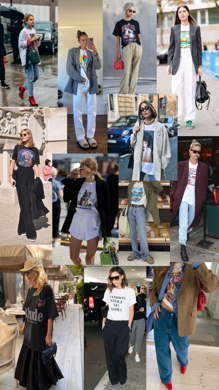 The Graphic Tee Edit from The April Issue (my monthly Substack - Emma Rose Style) Band Tees | Vintage Tees | Free People Tees | How to style graphic tees 

#LTKeurope #LTKfindsunder100 #LTKstyletip