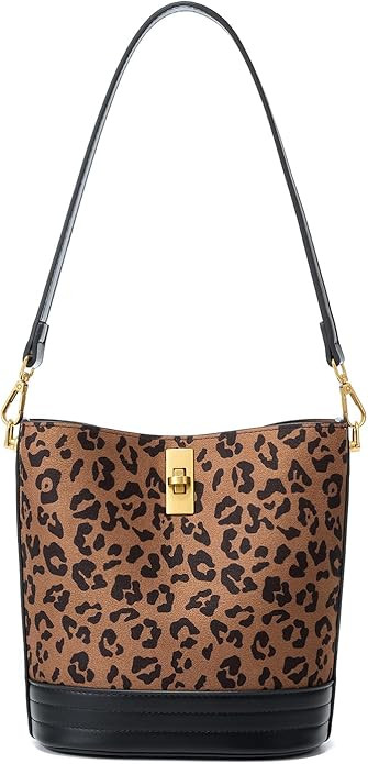 Small Bucket Bag Bucket Purse for Women Shoulder Purse Crossbody Handbag Mini Faux Suede Hobo Bag | Amazon (US)