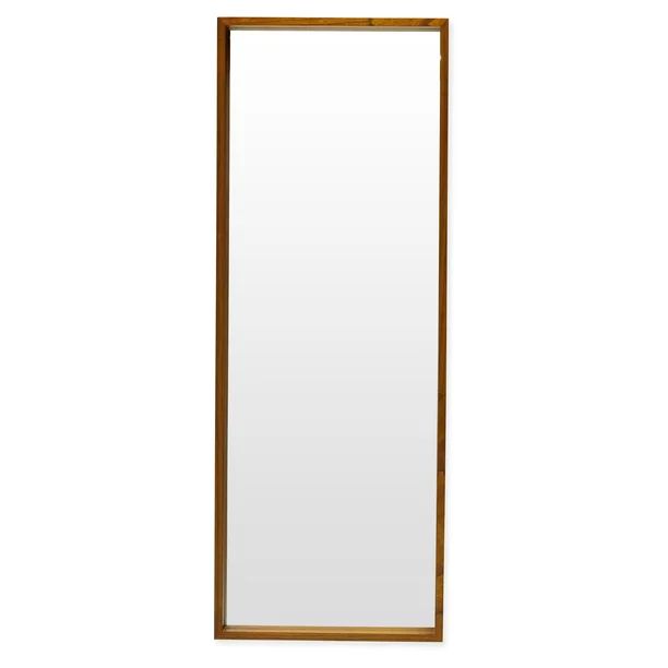 Wood Rectangle Leaner Mirror Brown 24 inch x 65 inch by Drew Barrymore Flower Home | Walmart (US)