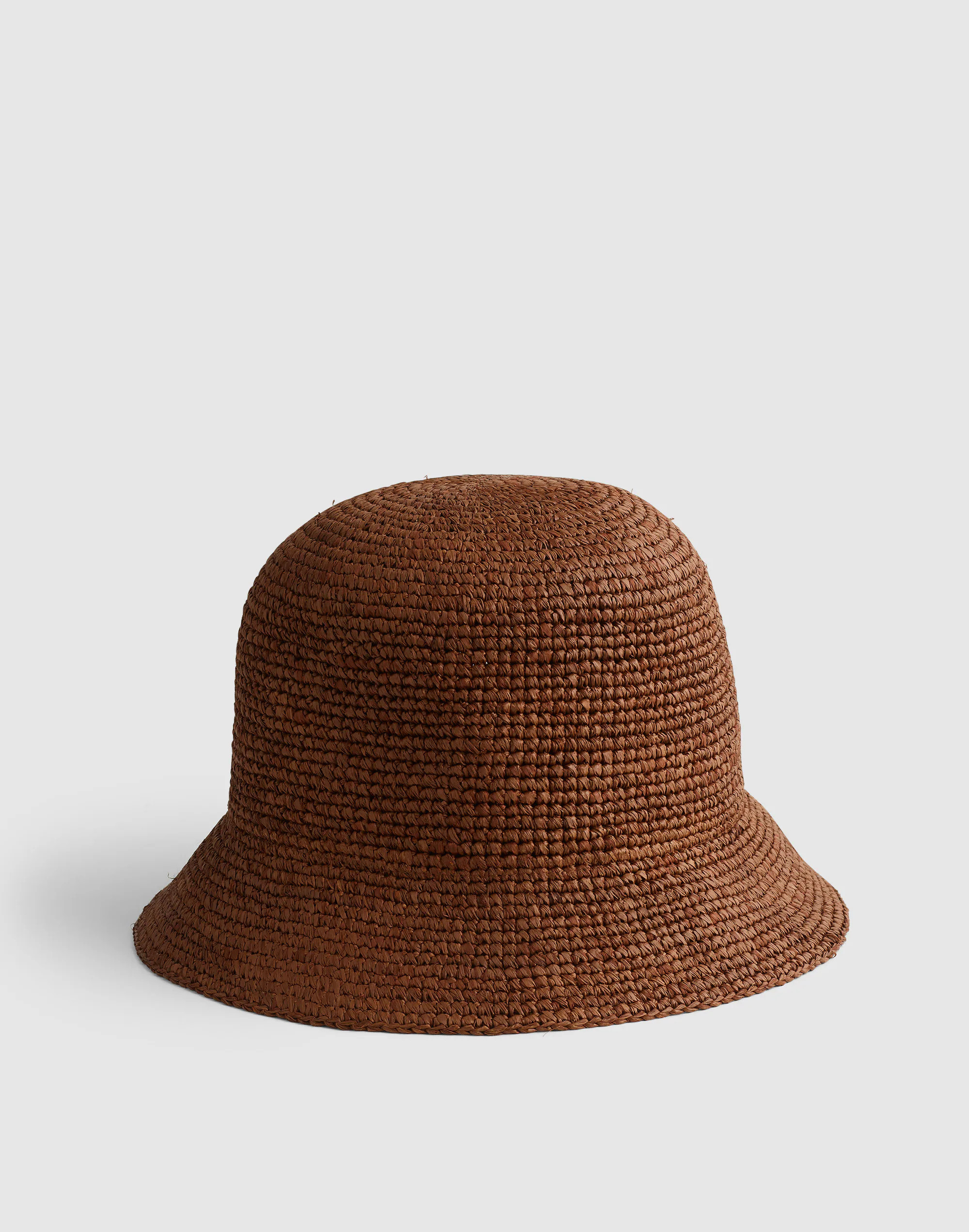 Hand-Crocheted Seamless Bucket Hat in Raffia | Madewell
