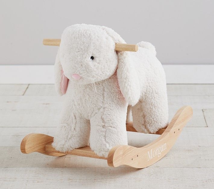 Sherpa Bunny Plush Rocker | Pottery Barn Kids