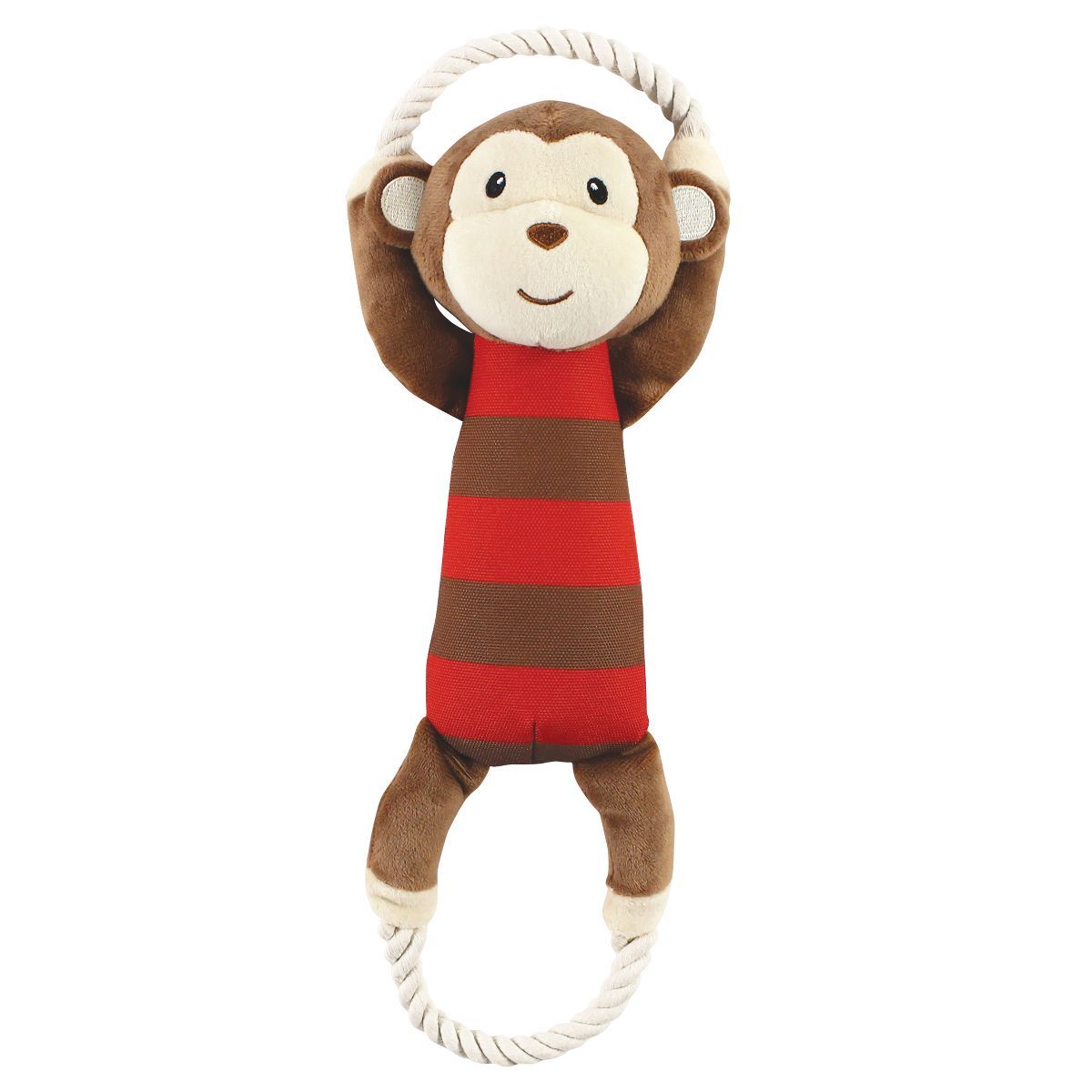 Luvable Friends Pet Squeaky Plush Dog Toy with Rope, Monkey, One Size | Target