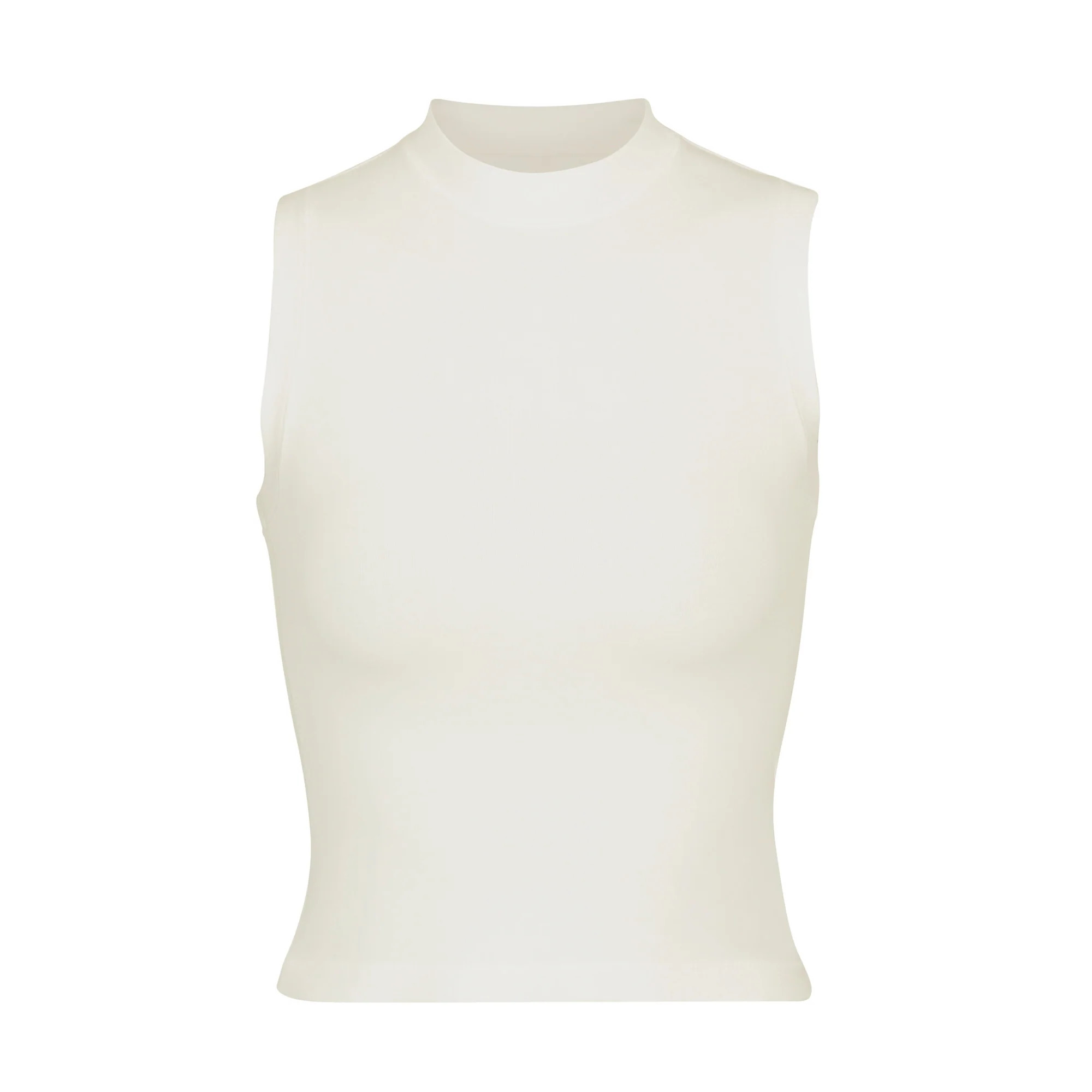 COTTON JERSEY MOCK NECK TANK | SKIMS (US)