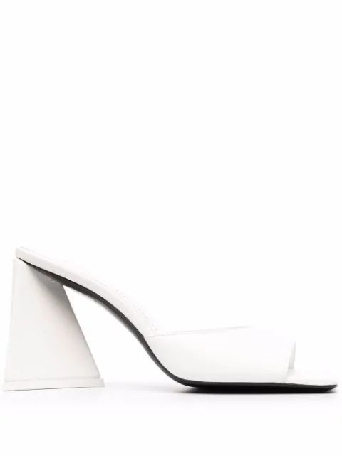 The Attico Devon square-toe Mules - Farfetch | Farfetch Global