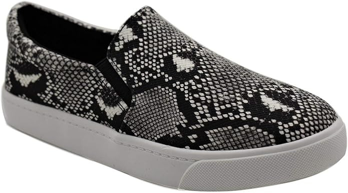SODA Top Shoe Reign Women's Closed Toe Slip on Sneaker Loafer | Amazon (US)