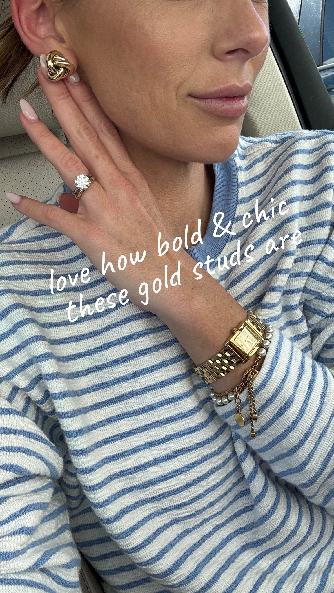 Gold stud earrings, gold earrings, striped set, gold jewelry, summer jewelry

#LTKbeauty #LTKsummer