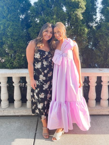 Wedding guest dress inspiration! I’m wearing my favorite one shoulder lavender maxi dress and my friend is wearing the cutest black midi floral dress!

Wedding guest dress. Midi dress. Floral dress. Lavender dress. One shoulder dress. Maxi dress. Party dress. Maxi dress. 

#LTKparties #LTKfindsunder100 #LTKwedding