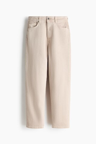 H & M - Mom Slim-Fit High-Waist Ankle Jeans - White | H&M (US + CA)