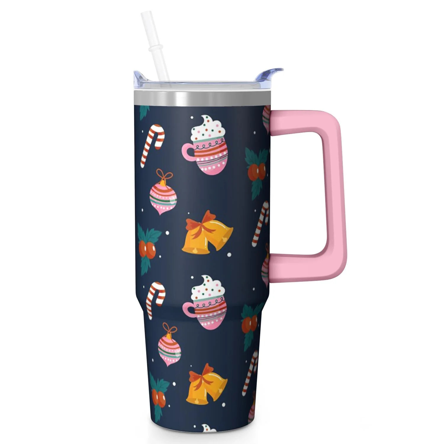 Winter Goodwill 30oz Christmas Tumbler with Handle, Holiday Festive Coffee Cup with Straw, Stainl... | Walmart (US)