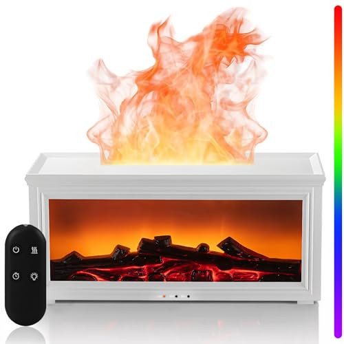 Fireplace Essential Oil Diffuser Humidifier with 7-Color Flame Effect | Amazon (US)