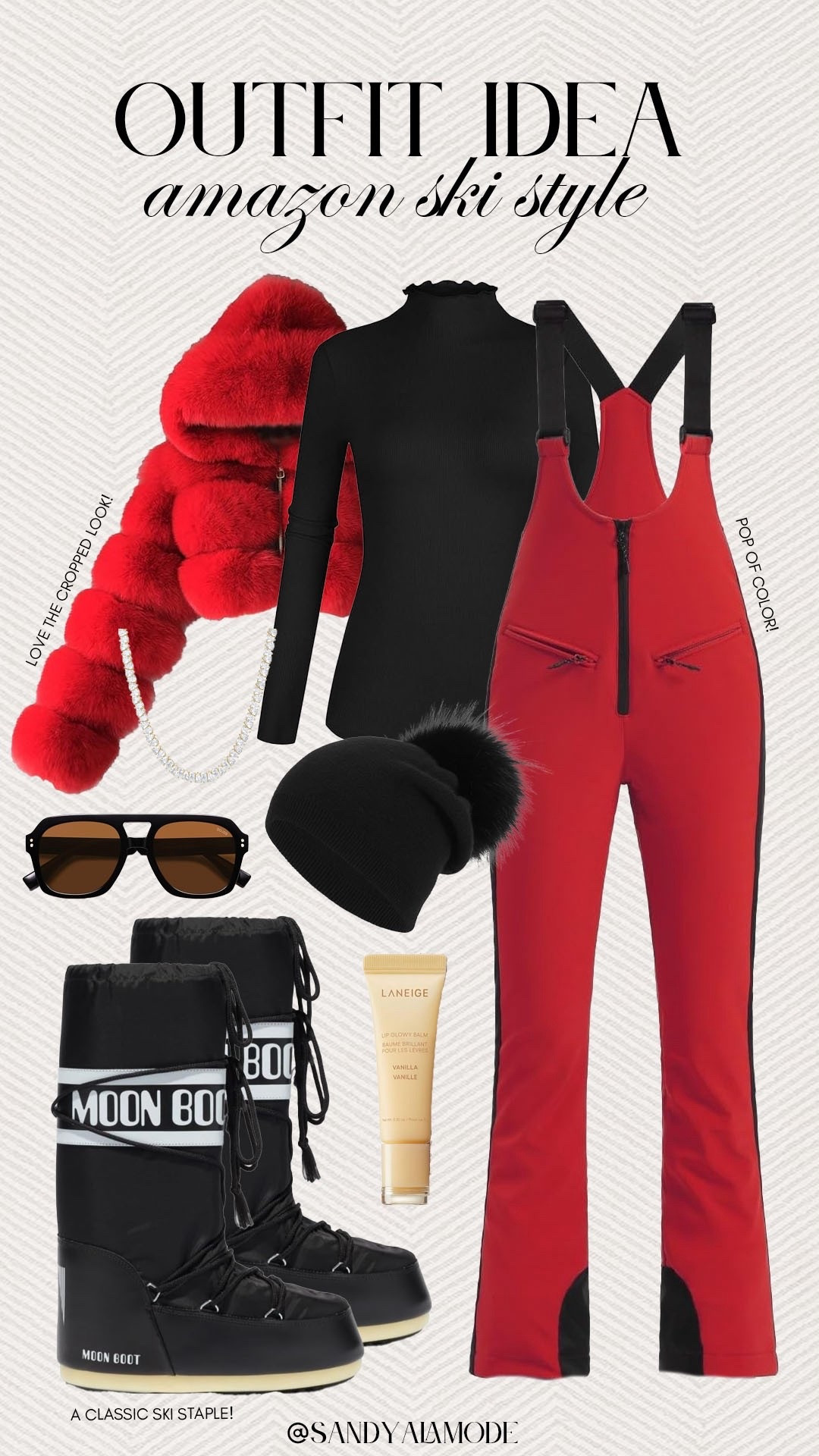 Amazon ski style. Apres ski style. Chic ski outfit. Amazon finds. Amazon fashion. Amazon skiing outfit. Red ski style. Trendy ski style. Black moon boots. Red faux fur jacket  

#LTKFindsUnder100 #LTKFindsUnder50 #LTKSeasonal