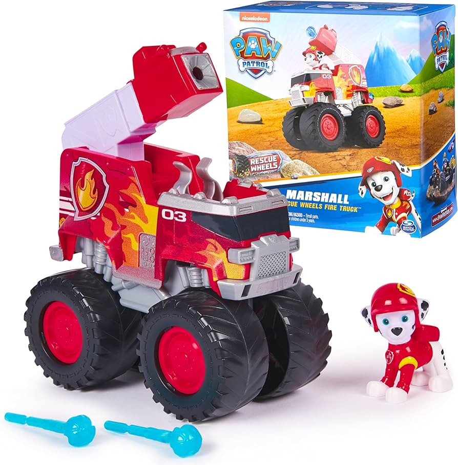 Paw Patrol: Rescue Wheels Marshall’s Firetruck, Toy Truck with Projectile Launcher and Collecti... | Amazon (US)