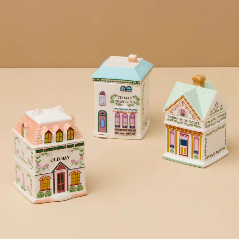 Lenox Spice Village 3-Piece Italian Market Spice Jar Set | Lenox