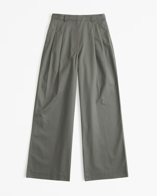 Utility Tailored Wide Leg Pant | Abercrombie & Fitch (US)