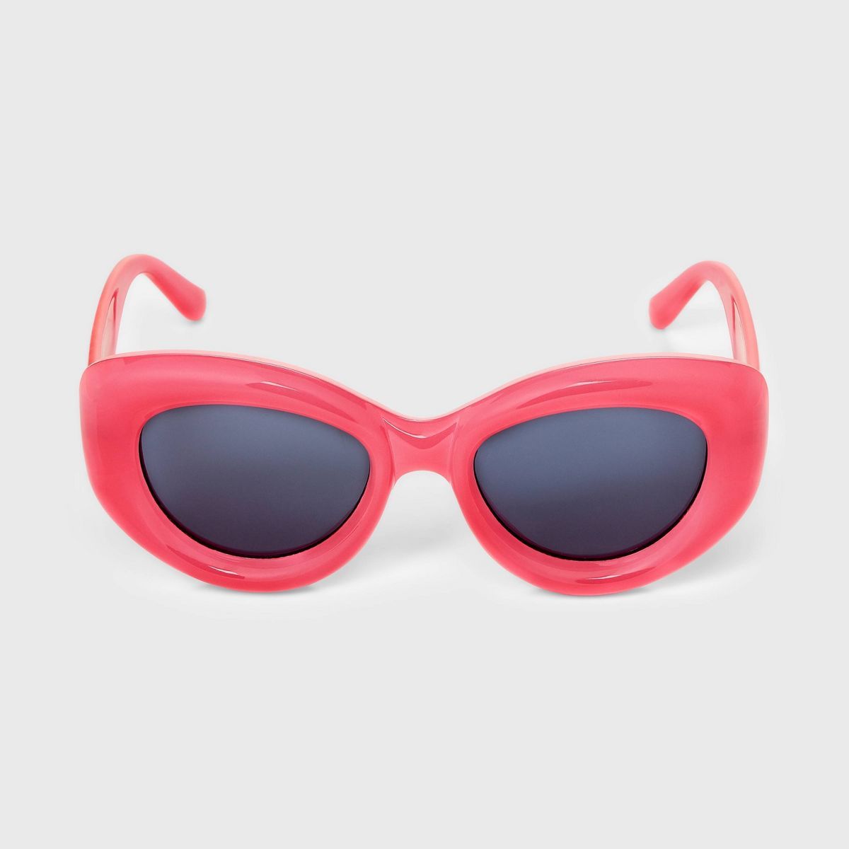 Women's Bubble Round Cateye Sunglasses - A New Day™ Orange | Target