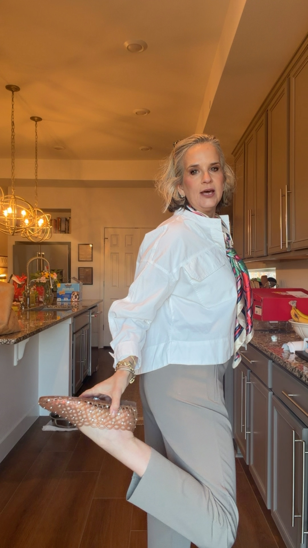 Easy, midlife travel outfit

Athleta, Amazon, Steve Madden, jelly shoes, denim jacket, silk scarf, buttons down, over 50, casual chic

#LTKTravel #LTKOver40 #LTKootd