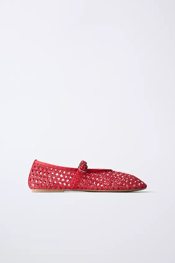 OPENWORK BALLET FLATS | Zara US