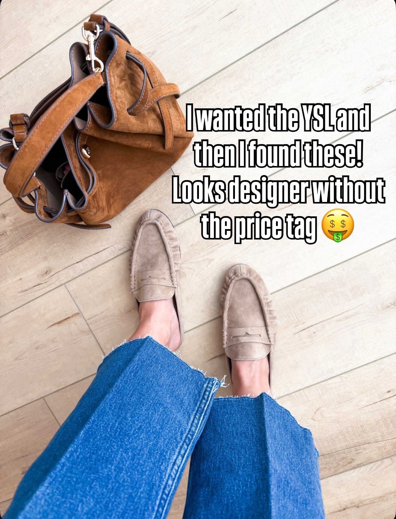 I love this chic loafer mules for end of summer and fall! Perfect for work + an elevated casual look! TTS for me and super comfy! Wearing XS petite in jeans and XS in top. Tory Burch Romy suede bucket bag.

#LTKootd #LTKgrwm #LTKmomlife