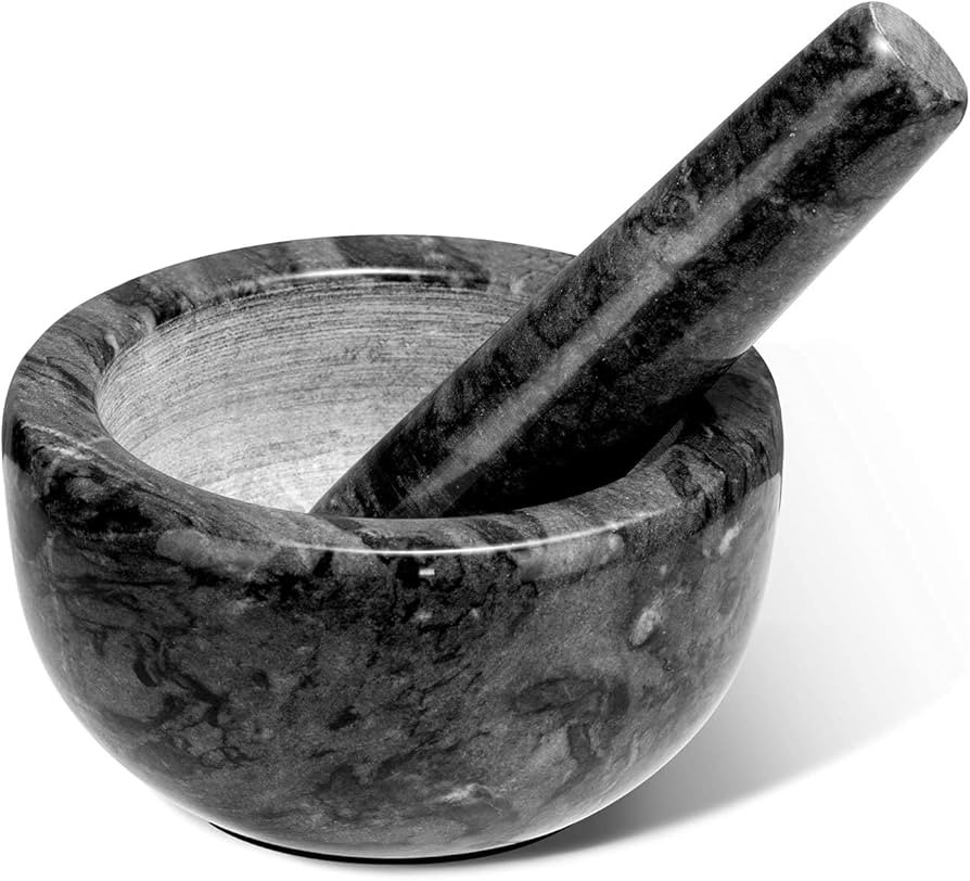 Tera Mortar and Pestle Set Marble Small Bowl Solid Stone Grinder Spice Herb Grinder Pill Crusher | Amazon (CA)