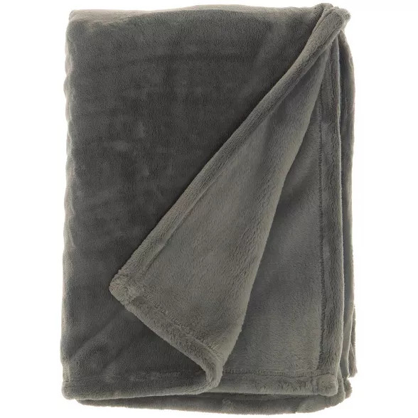 50"x70" Faux Fur Sheared Mink Throw Blanket - Mina Victory | Target