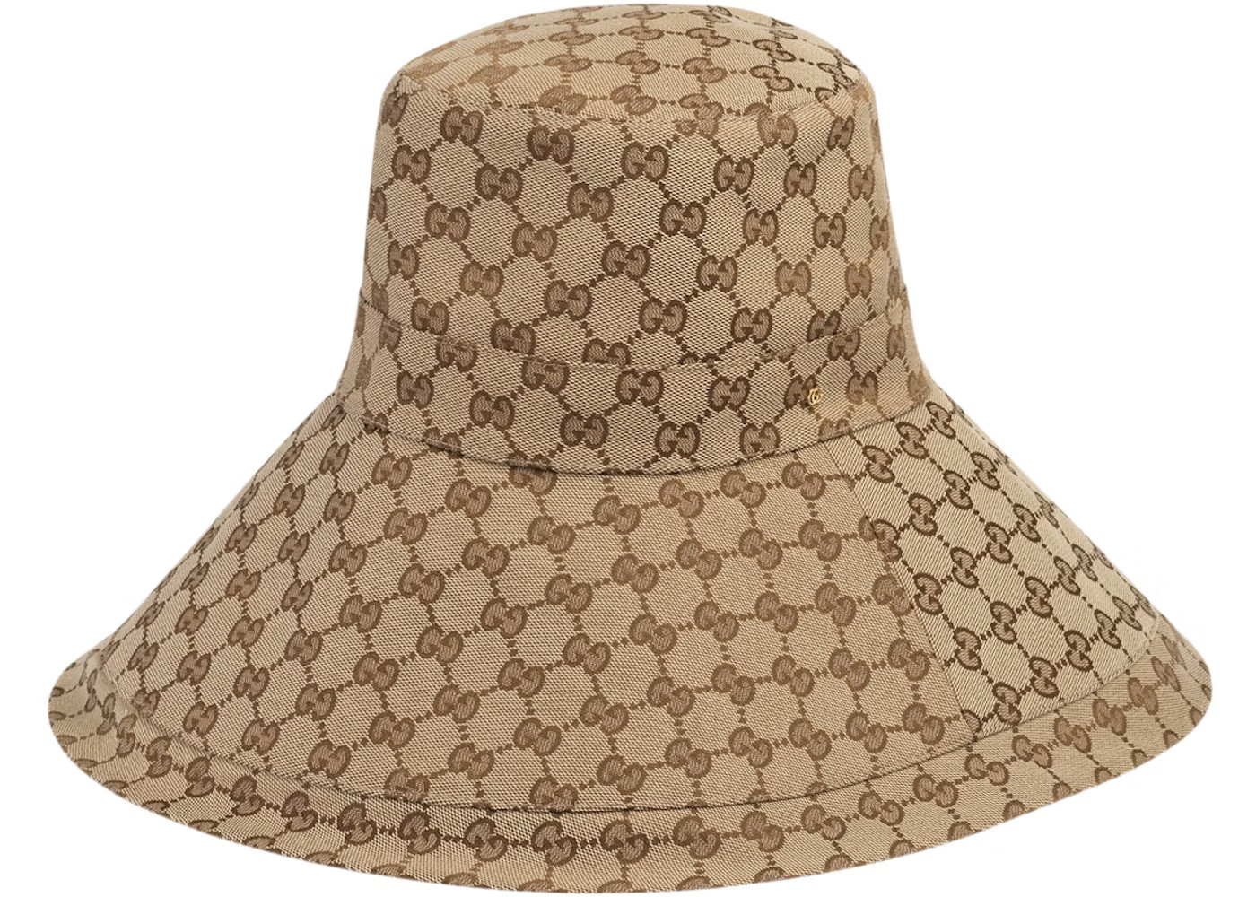 Gucci GG Canvas Wide Brim HatBeige/Ebony | StockX