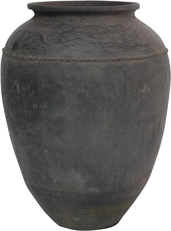 Artissance AM81980130 Approx. 27"-30" High Gray Clay Indoor Outdoor Yunnan Vintage Pottery Water ... | Amazon (US)