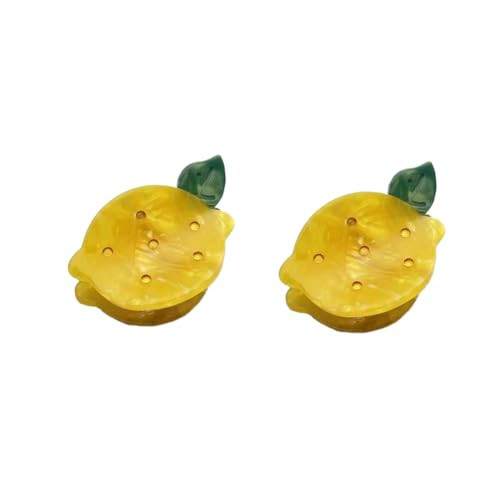 Mini Lemon Hair Clip,Acetate Claw Clips,Hair Clips for Women,Pack of 2 | Amazon (US)