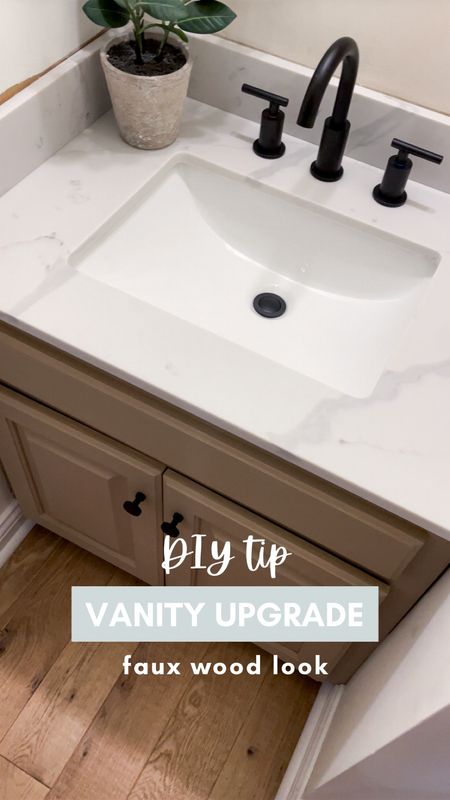 Linked the kit that I used to refinish this vanity! You can add a good grain look with the tool included in the kit if you want 😍 

#LTKhome