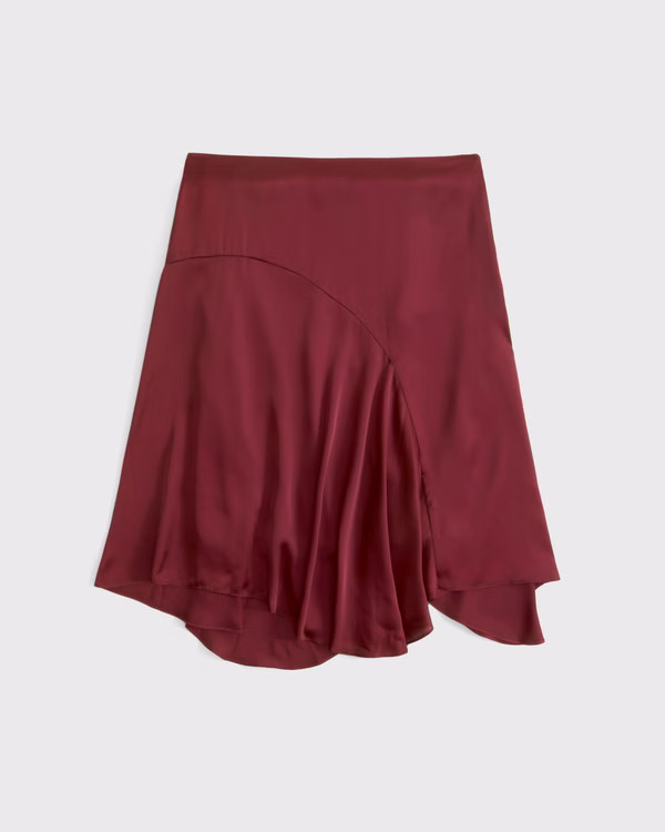 Satin Midi Skirt | Abercrombie & Fitch (US)