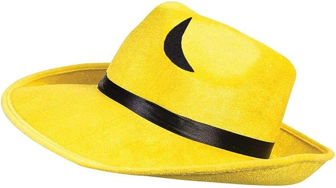 Forum Novelties Pop Art Outlined Yellow Fedora | Amazon (US)
