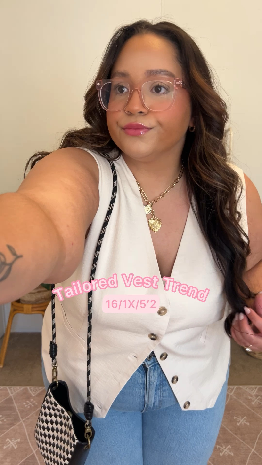 Plus Size outfit inspo - Trendy Vest
Top - XXL
Jeans- 18


#LTKVideo #LTKmidsize #LTKplussize