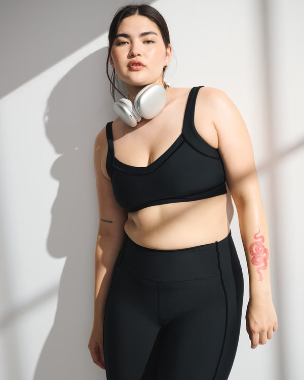 YPB sculptLUX Sweetheart Sports Bra | Abercrombie & Fitch (US)