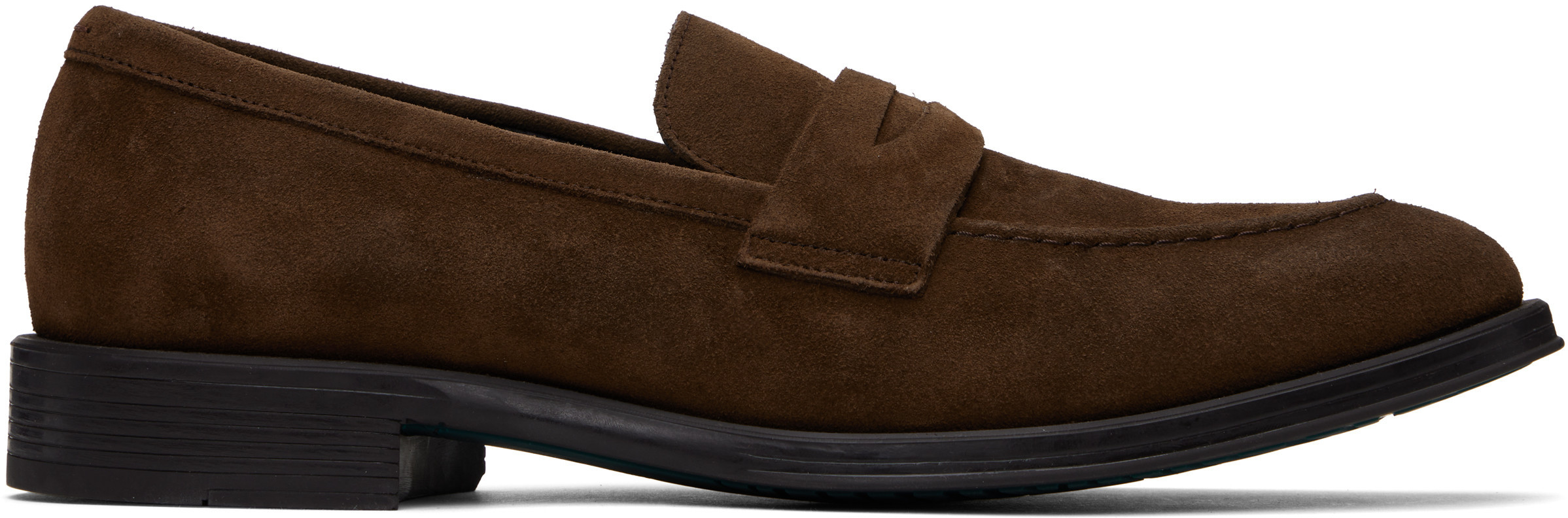 PS by Paul Smith Brown Suede Pierce Loafers | SSENSE