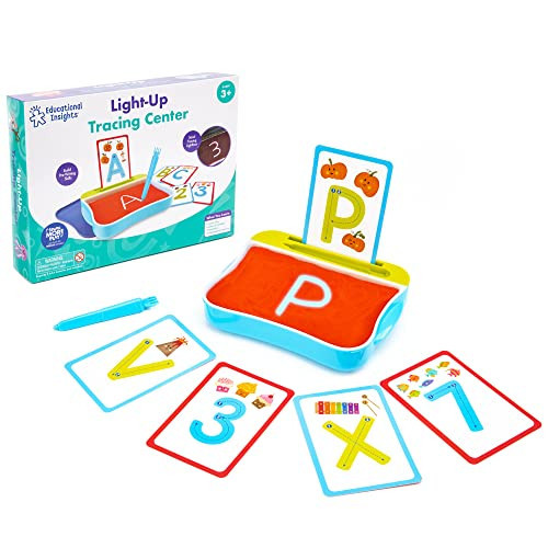 Educational Insights Light-Up Tracing Center - Toddler Learning Activities, Alphabet Learning Toys, Writing Practice for Kids, Learn to Write with Alphabet Flashcards, Letter Tracing for Kids, Ages 3+ | Amazon (US)